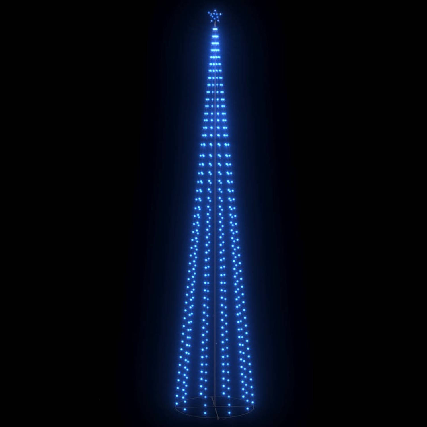 vidaXL Kegelkerstboom 752 LED's 160x500 cm blauw