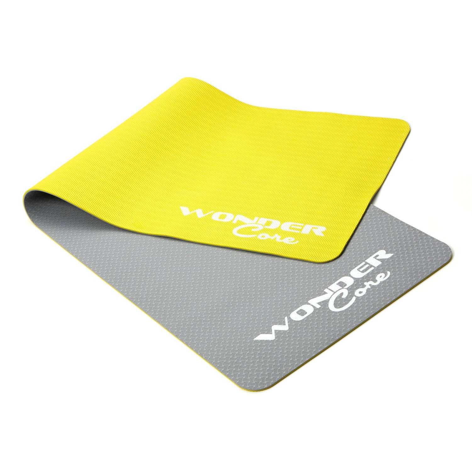 Wonder Core Yoga Mat TPE - 0,6 cm - Gray/Green