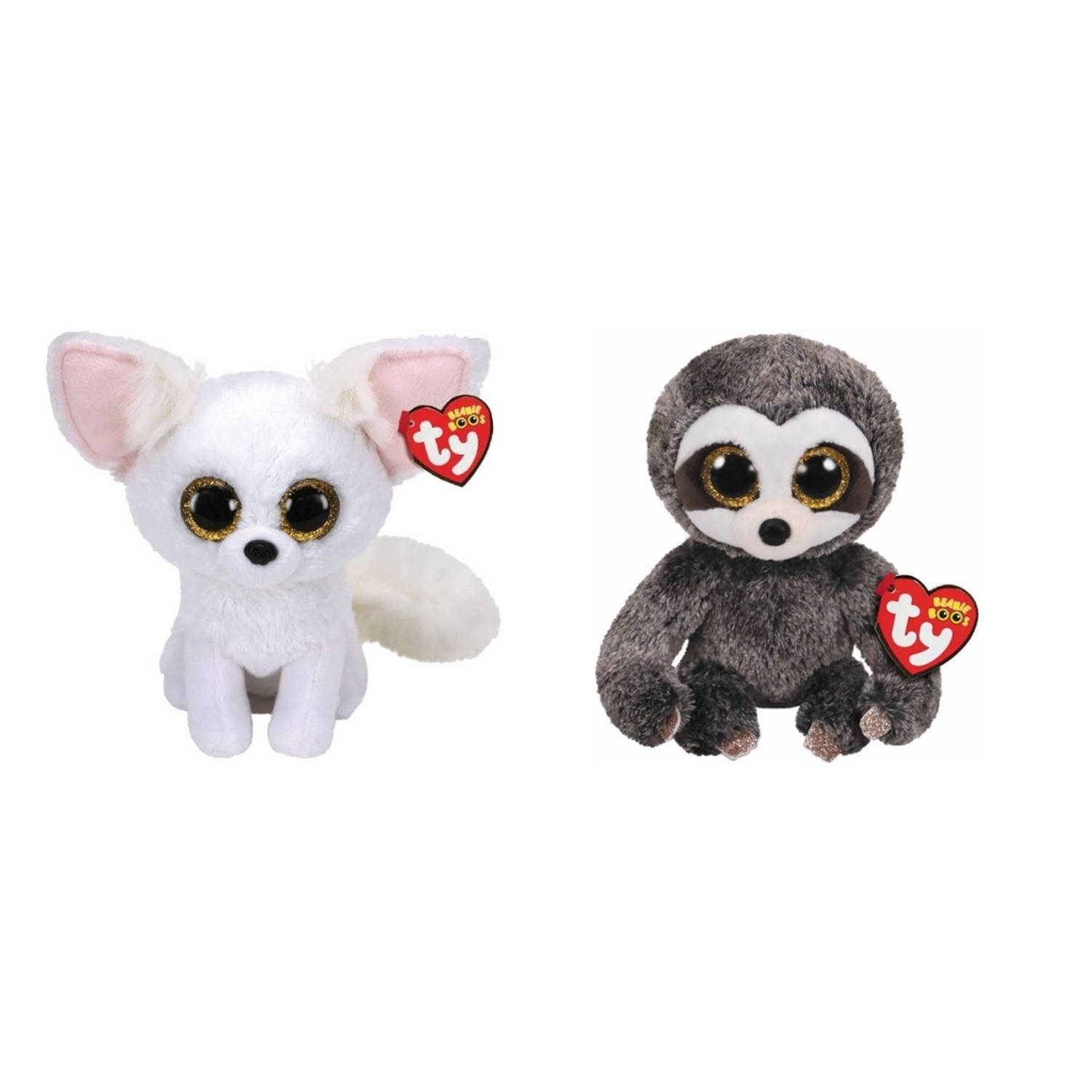 Ty - Knuffel - Beanie Boo&apos;s - Phoenix Fox & Dangler Sloth