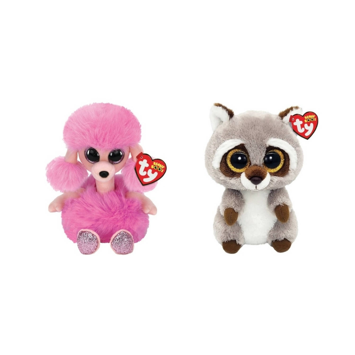 Ty - Knuffel - Beanie Boo&apos;s - Camilla Poodle & Racoon