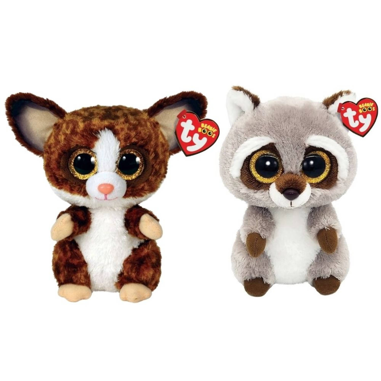 Ty - Knuffel - Beanie Boo's - Bush Baby Galago & Racoon