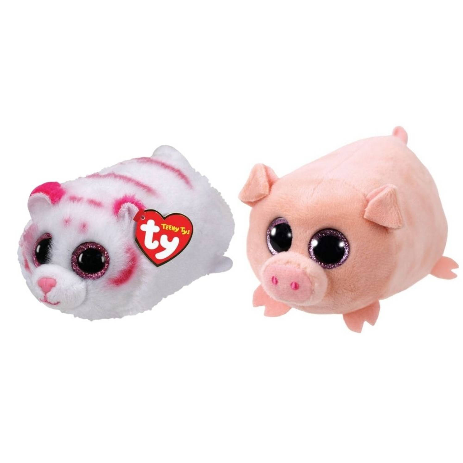 Ty - Knuffel - Teeny Ty&apos;s - Tabor Tiger & Curly Pig
