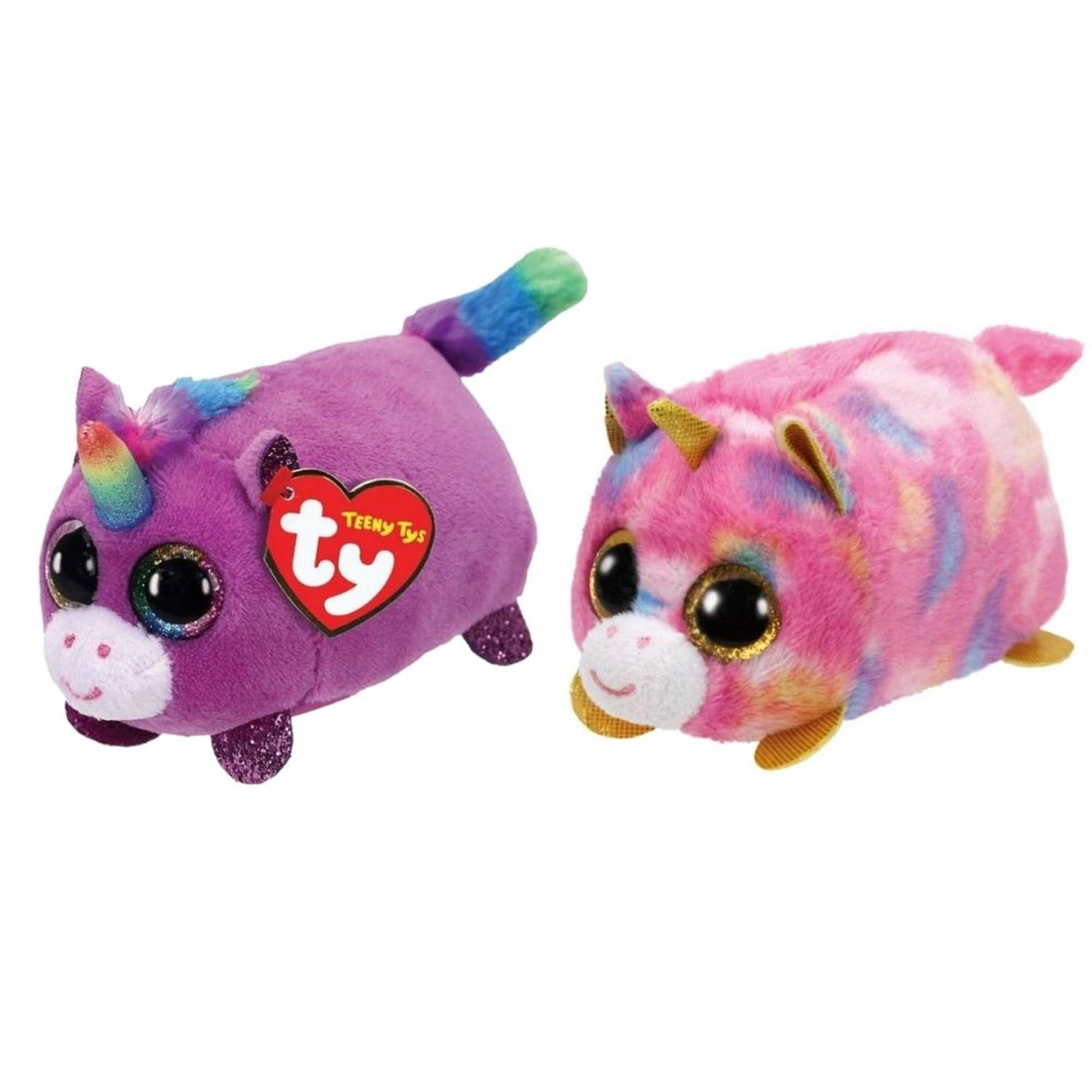 Ty - Knuffel - Teeny Ty&apos;s - Rosette Unicorn & Star Unicorn