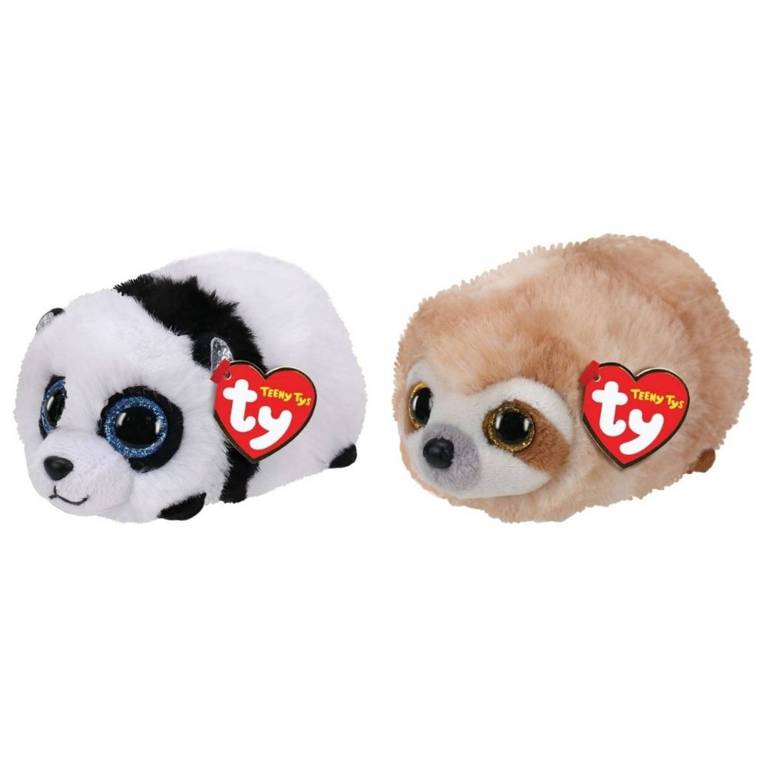 Ty - Knuffel - Teeny Ty&apos;s - Bamboo Panda & Dangler Sloth
