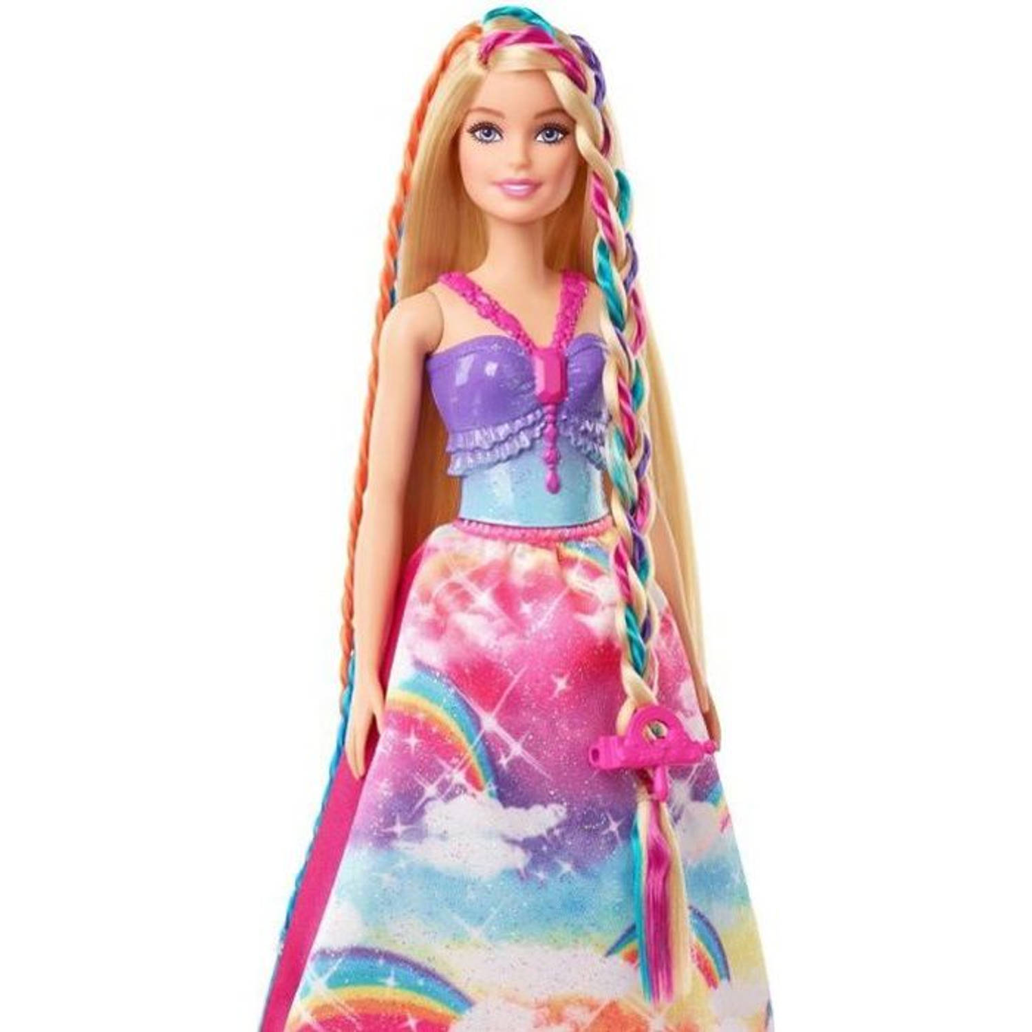Barbie Barbie Doll Princess Magic Braids, Met Hairextensions En Accessoires Fashion Doll Vanaf 3 Jaa