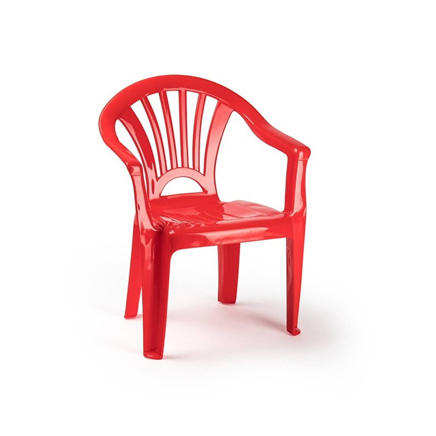 Rood Stoeltjes Voor Kinderen 50 Cm Tuinmeubelen Kunststof Binnen-buitenstoelen Voor Kinderen