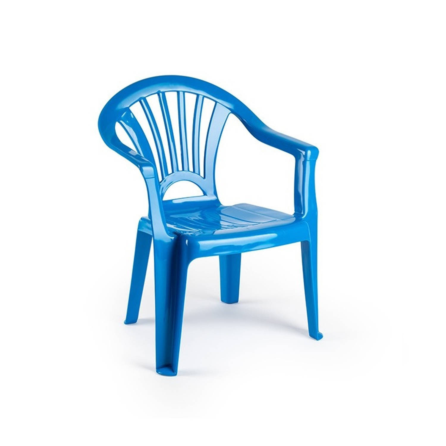 Blauw Stoeltjes Voor Kinderen 50 Cm Tuinmeubelen Kunststof Binnen-buitenstoelen Voor Kinderen