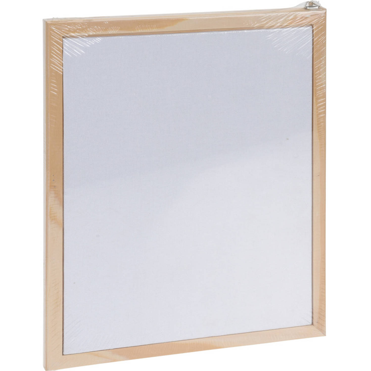 1x Canvas/schildersdoeken 24x30 cm houten lijst hobbymateriaal - Schildersdoeken | Blokker