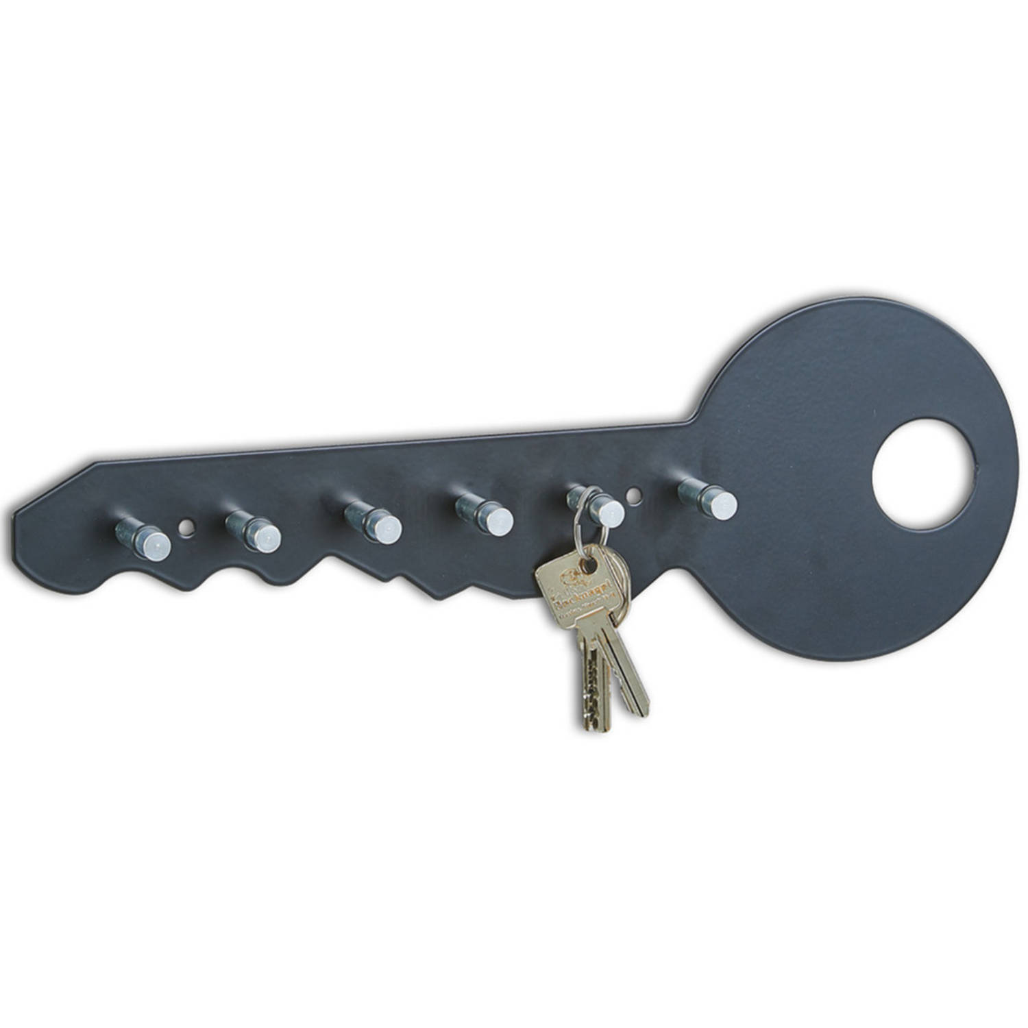 sleutelvorm zwart 35 cm - Sleutelkastjes | Blokker