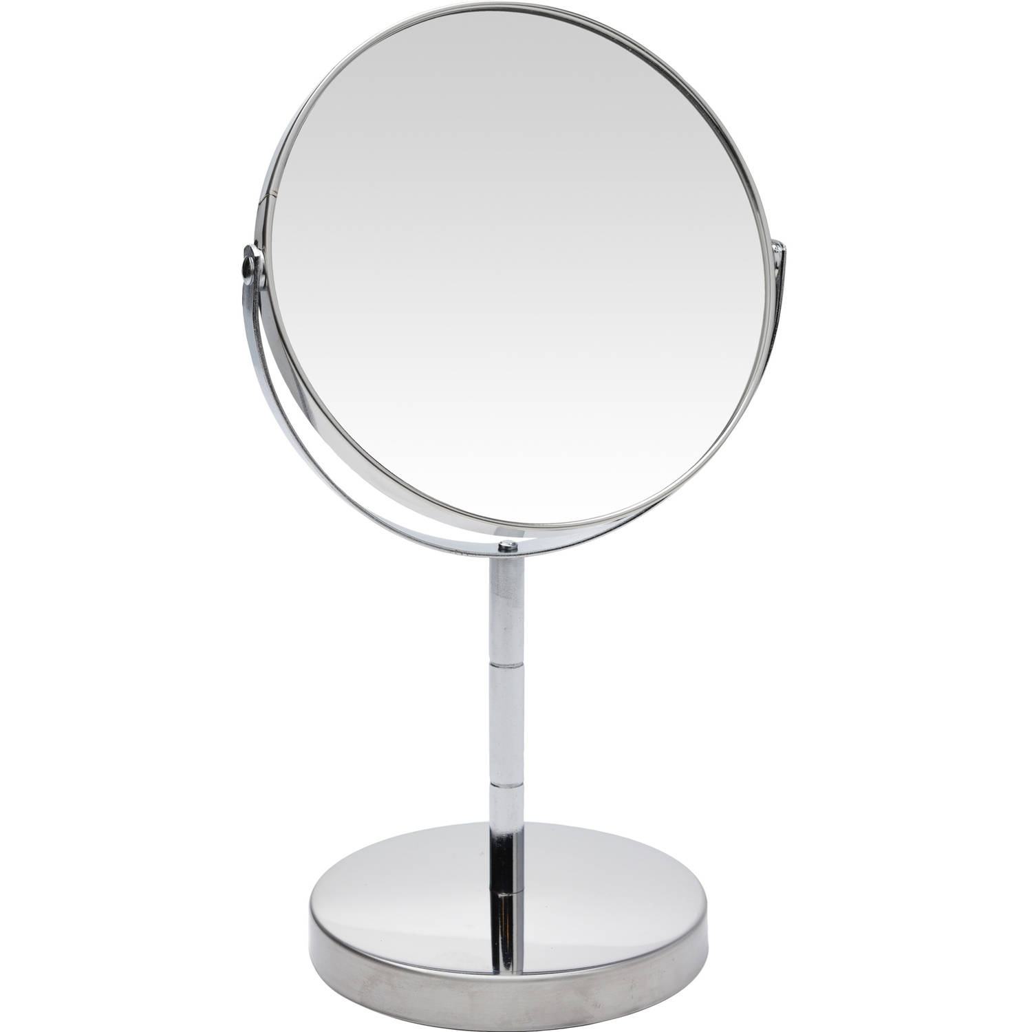 Zilveren Make-up Spiegel Rond Vergrotend 14 X 26 Cm Make-up Spiegeltjes