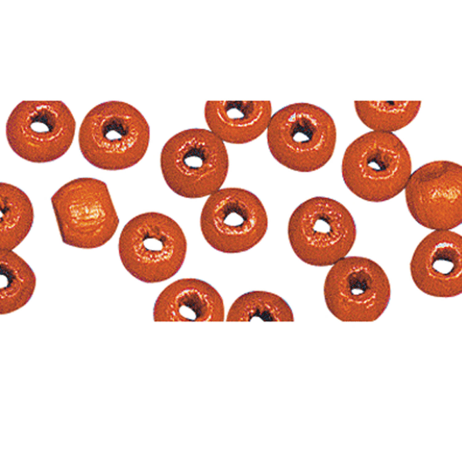 Armbandjes Rijgen 230 Oranje Houten Kralen Hobbykralen