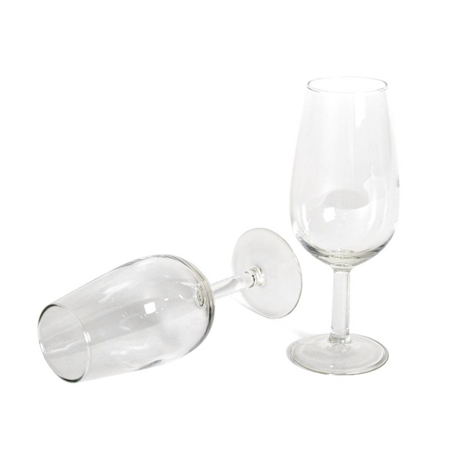 toetje Zaklampen baai 6x Stuks dessertwijn glazen van glas 150 ml - Wijnglazen | Blokker
