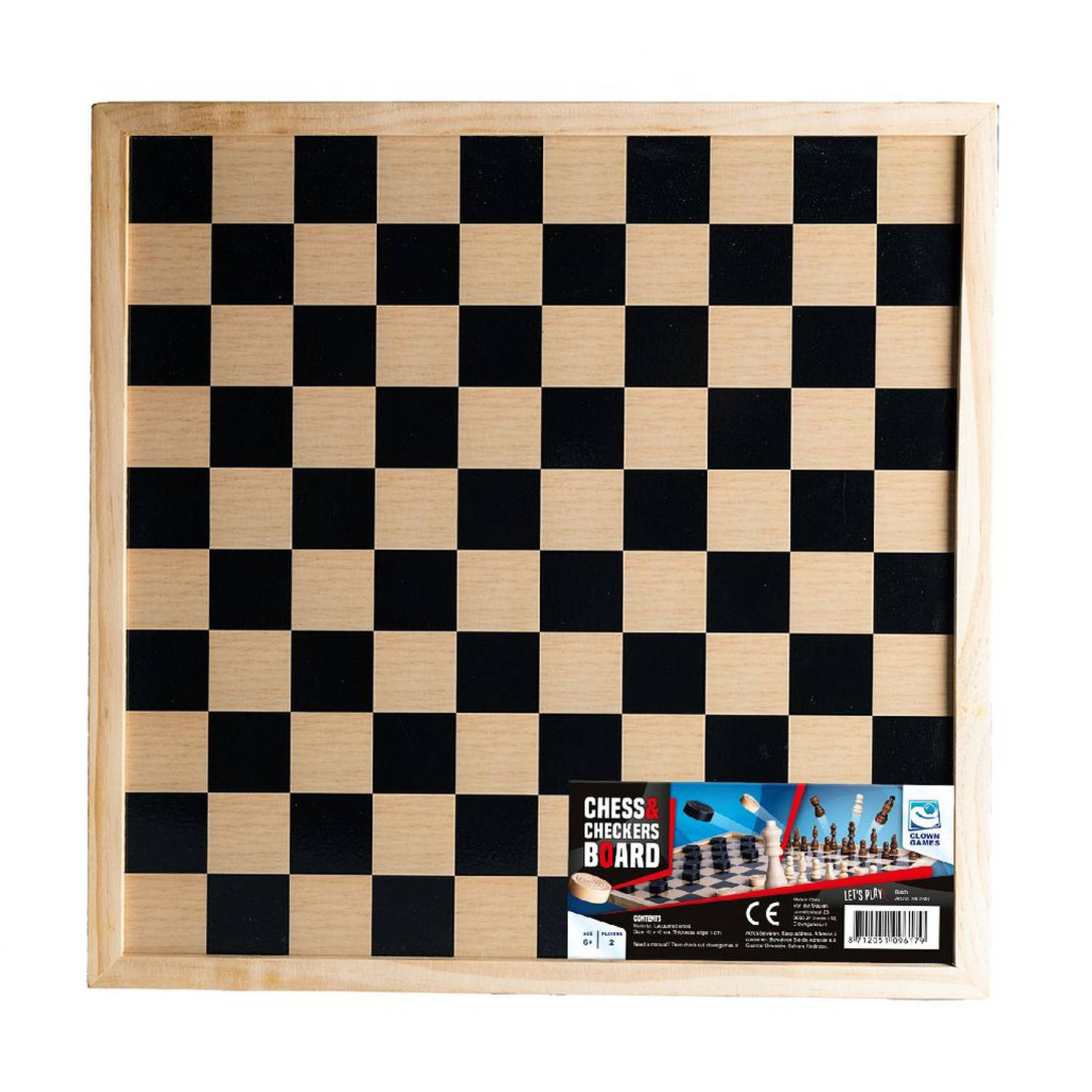 Belastingbetaler Slang beroemd Houten schaakbord/dambord 40 x 40 cm - Denkspellen | Blokker