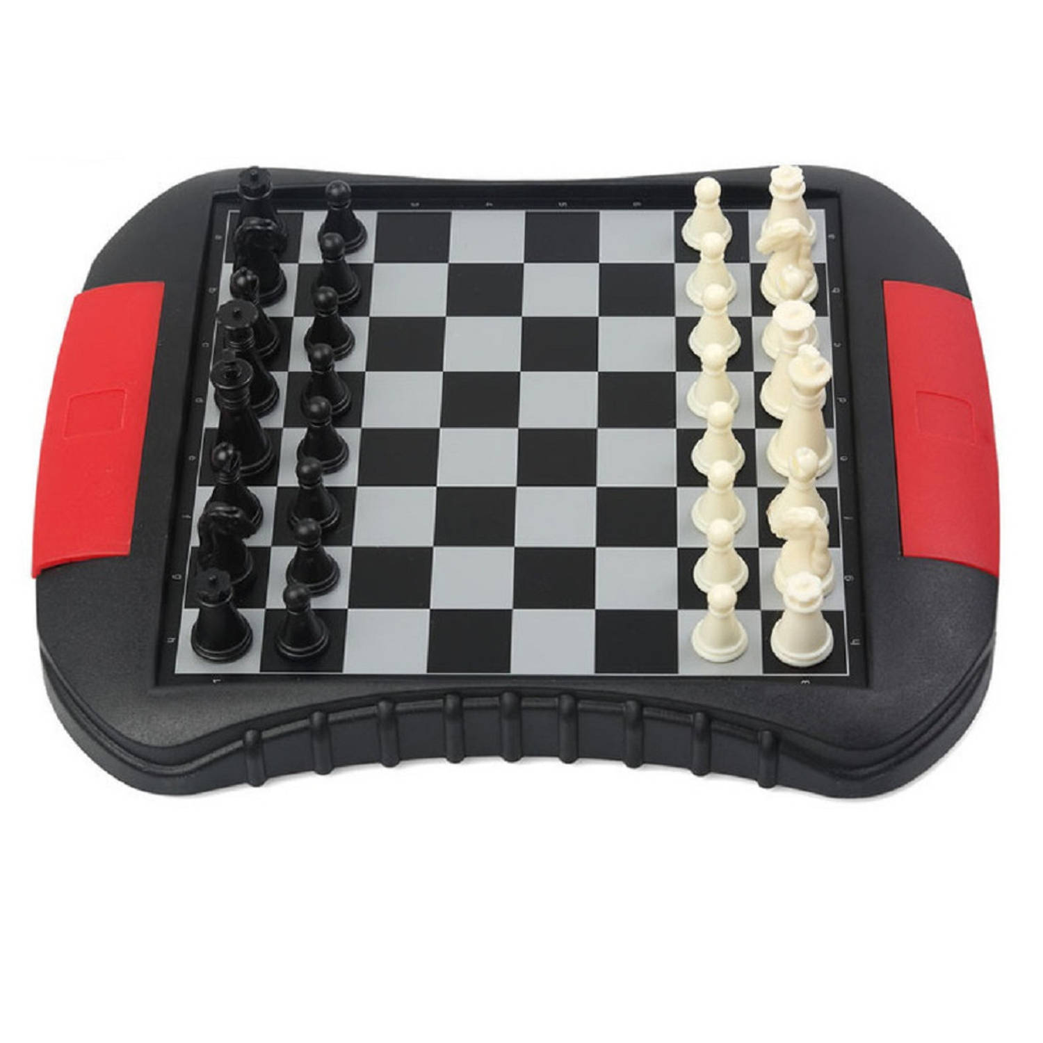 Reisspellen/bordspellen magnetisch schaakspel/schaken set - Denkspellen