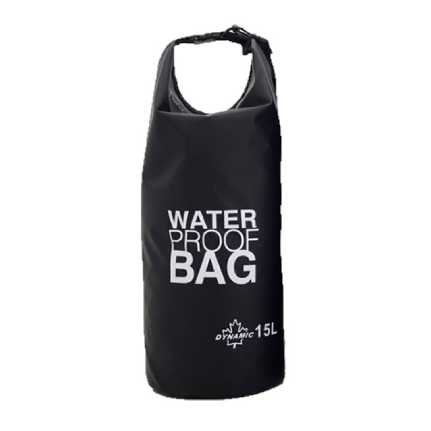 Waterdichte Duffel Bag-plunjezak 15 Liter Zwart Reistas (Volwassen)