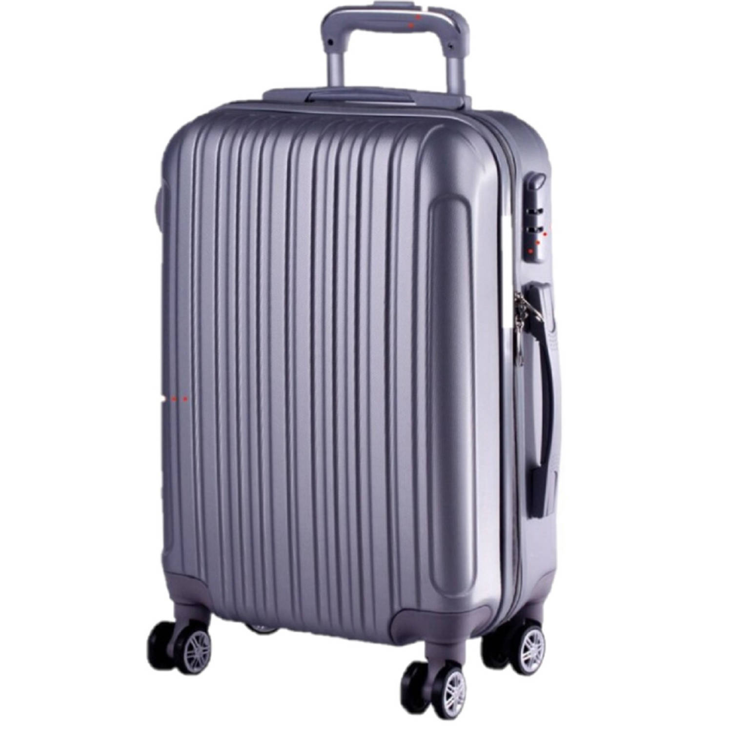 afbreken meten Harde ring Cabine trolley koffer met zwenkwielen 33 liter zilver - Handbagage koffers  | Blokker