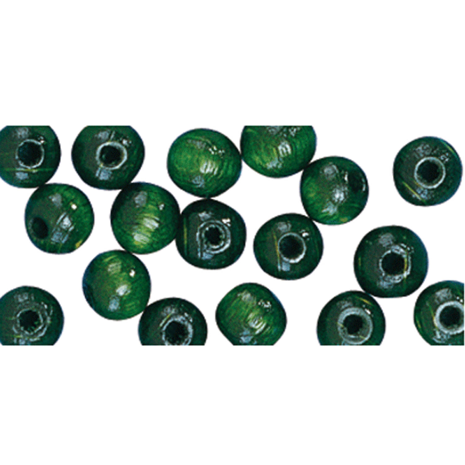 Armbandjes Rijgen 104 Groene Houten Kralen 10 Mm Hobbykralen