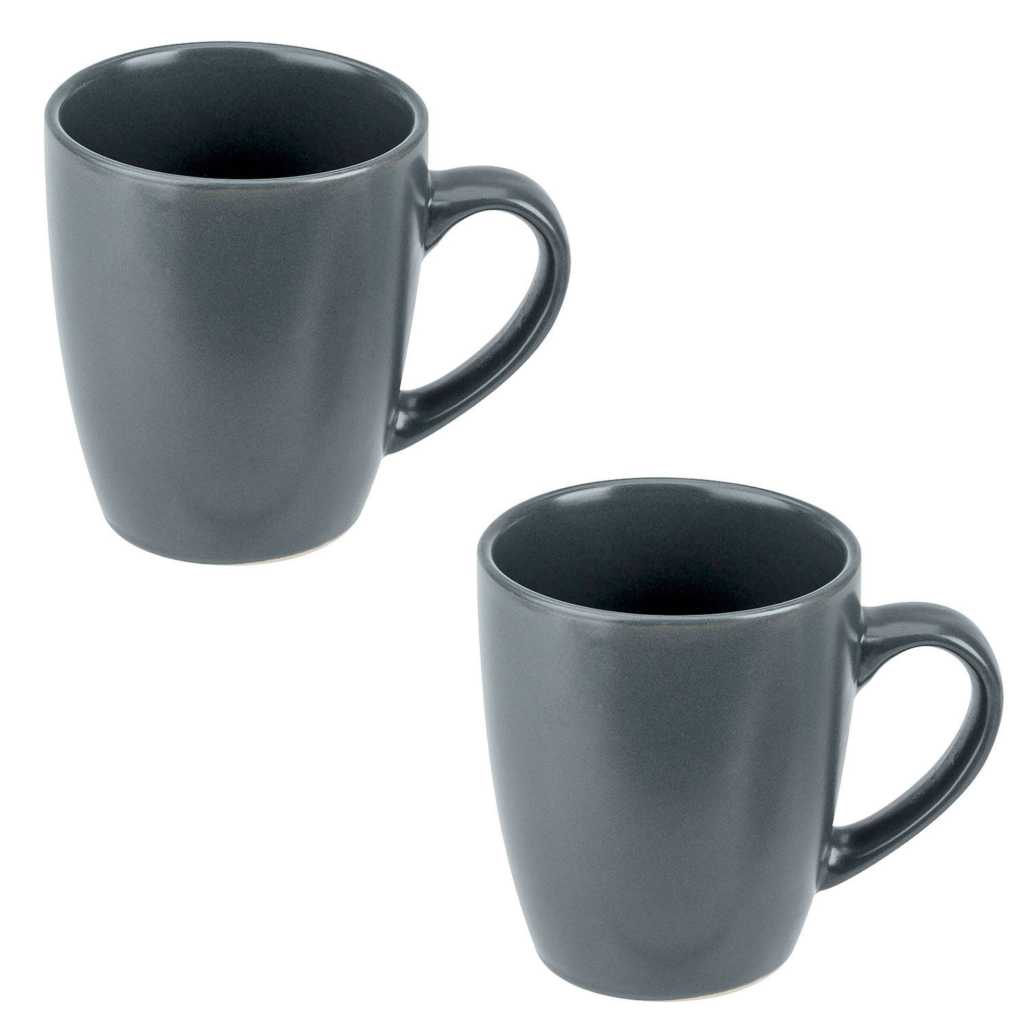 Geweldig nakomelingen Agnes Gray 6x Antraciet grijze mokken / bekers 360 ml - Koffie- en theeglazen | Blokker