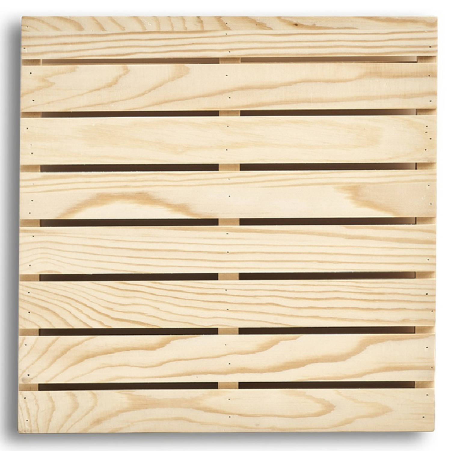 Behoort magnetron Vervolgen 3x Luxe houten pannenonderzetters pallet vorm 24 x 24 cm - Panonderzetters  | Blokker