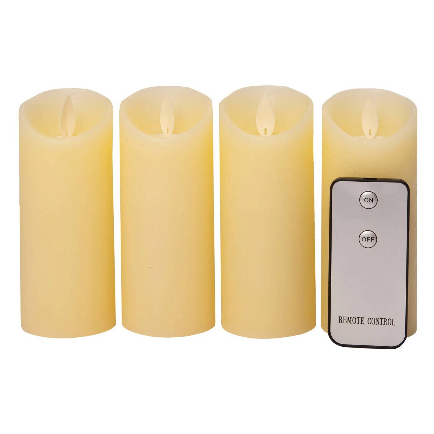 Tot stand brengen Canberra Te 4x stuks led kaarsen/stompkaarsen ivoor wit D5,2 x H12,5 cm - LED kaarsen |  Blokker