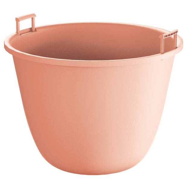 1x Stuks ronde roze kunststof Splofy bloempotten/plantenpotten 1,4 liter - Plantenpotten