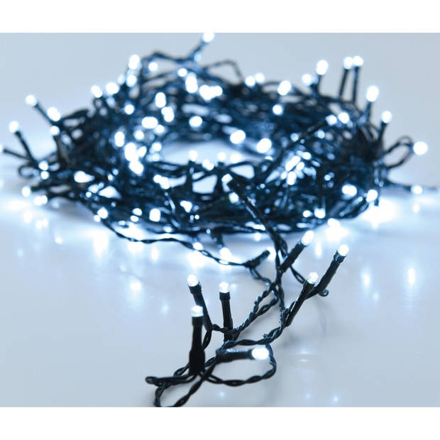 Kerstverlichting op batterij helder wit buiten 24 lampjes 180 cm - Kerstverlichting kerstboom