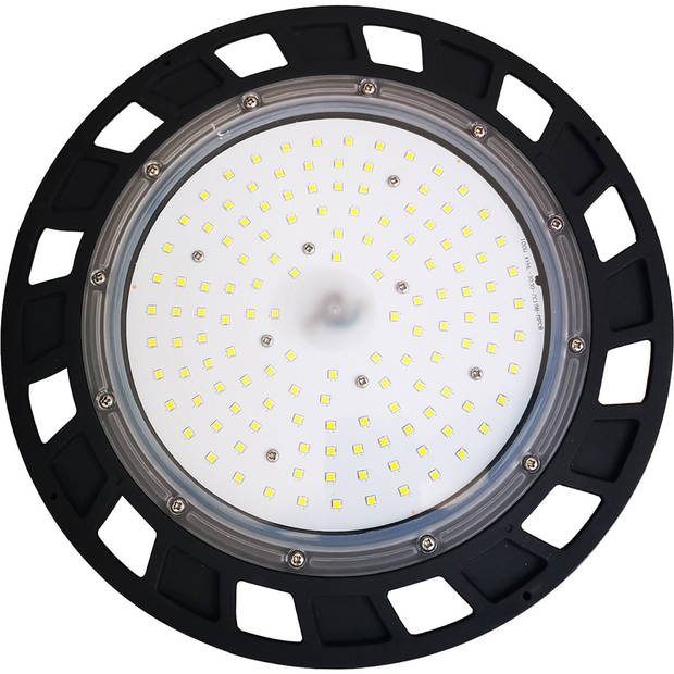 LED UFO High Bay - Aigi Uvomi - 150W - MEAN WELL Driver - Magazijnverlichting - Helder/Koud Wit 5700K - Waterdicht IP65