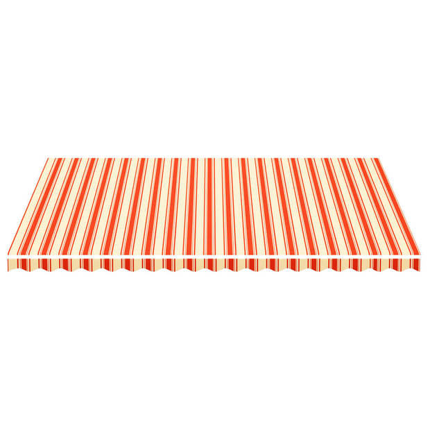 vidaXL Vervangingsdoek voor luifel 5x3,5 m geel en oranje