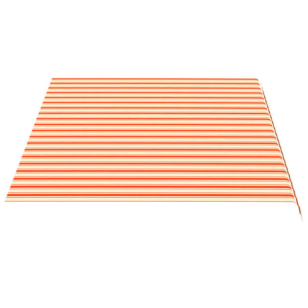 vidaXL Vervangingsdoek voor luifel 4,5x3 m geel en oranje