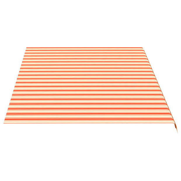 vidaXL Vervangingsdoek voor luifel 5x3 m geel en oranje