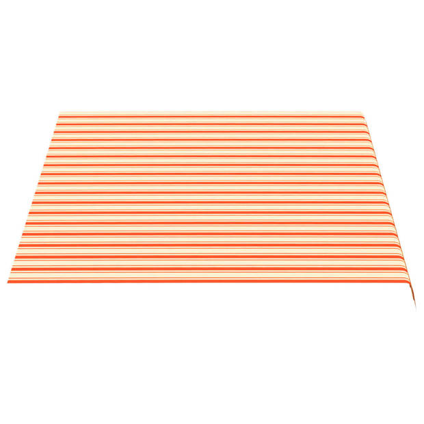 vidaXL Vervangingsdoek voor luifel 3,5x2,5 m geel en oranje