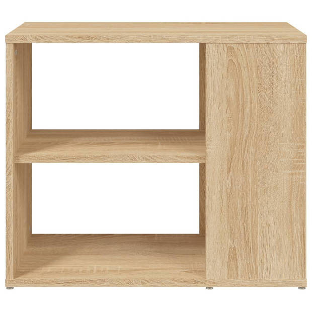 vidaXL Bijzetkast 60x30x50 cm bewerkt hout sonoma eikenkleurig