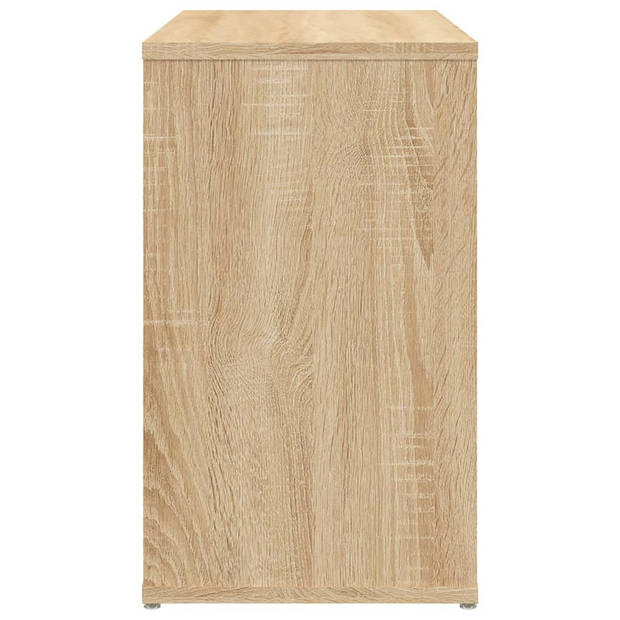 vidaXL Bijzetkast 60x30x50 cm bewerkt hout sonoma eikenkleurig