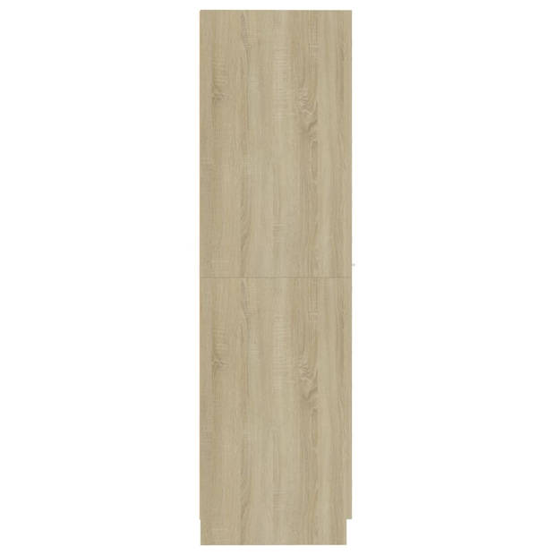 vidaXL Apothekerskast 30x42,5x150 cm bewerkt hout sonoma eikenkleurig