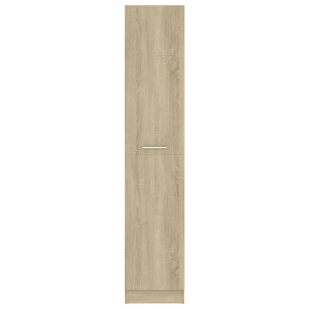 vidaXL Apothekerskast 30x42,5x150 cm bewerkt hout sonoma eikenkleurig