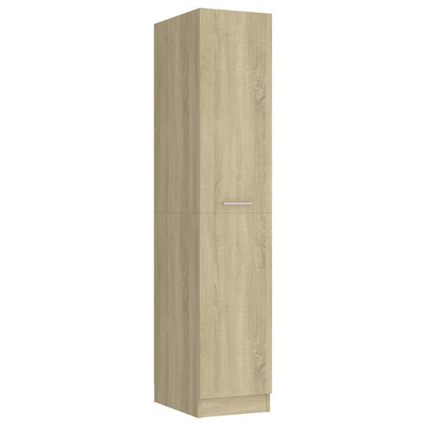 vidaXL Apothekerskast 30x42,5x150 cm bewerkt hout sonoma eikenkleurig
