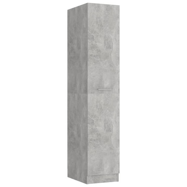 vidaXL Apothekerskast 30x42,5x150 cm bewerkt hout betongrijs
