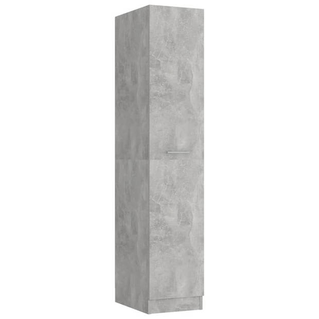 vidaXL Apothekerskast 30x42,5x150 cm spaanplaat betongrijs