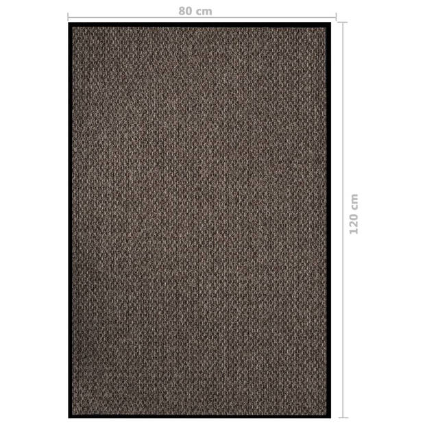 vidaXL Deurmat 80x120 cm beige