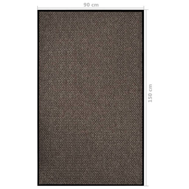 vidaXL Deurmat 90x150 cm beige