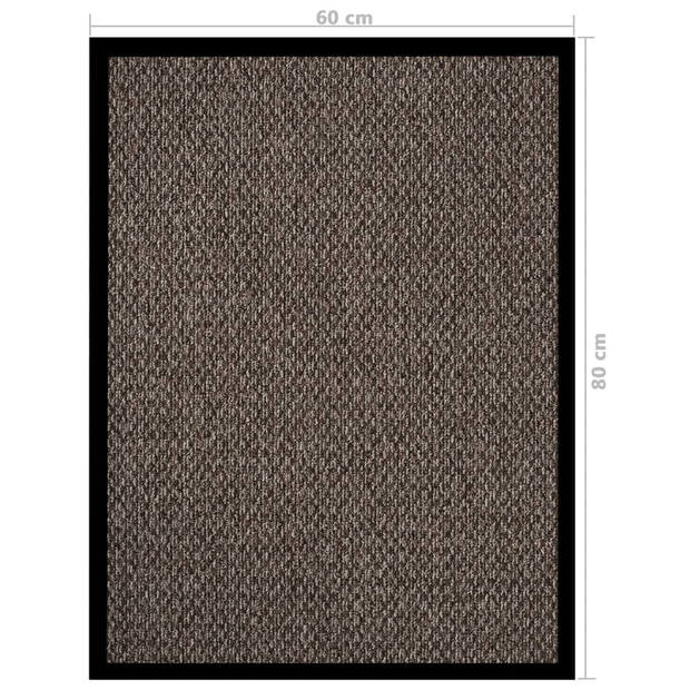 vidaXL Deurmat 60x80 cm beige