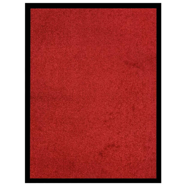 vidaXL Deurmat 60x80 cm rood