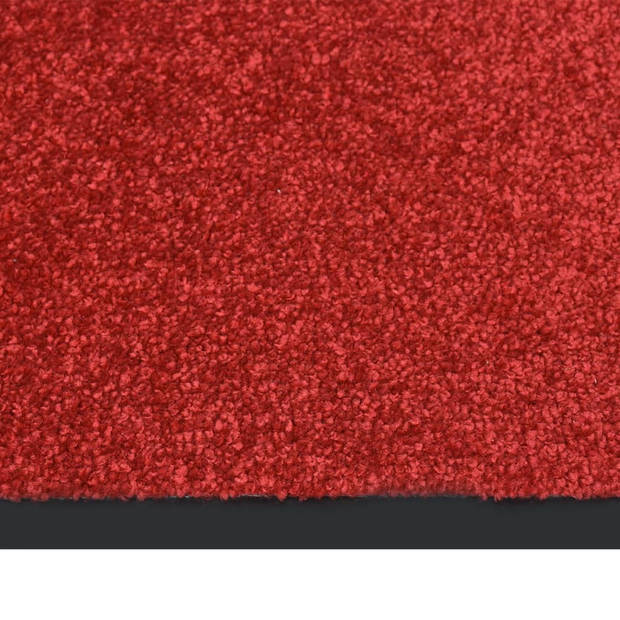 vidaXL Deurmat 60x80 cm rood