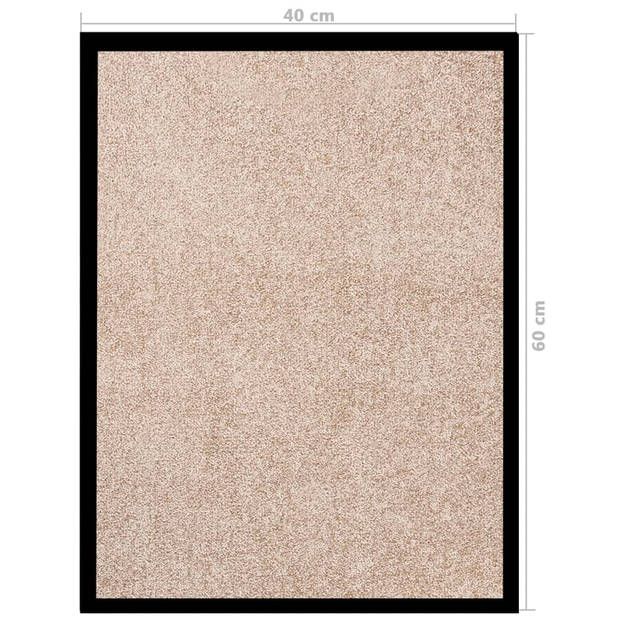 vidaXL Deurmat 40x60 cm beige