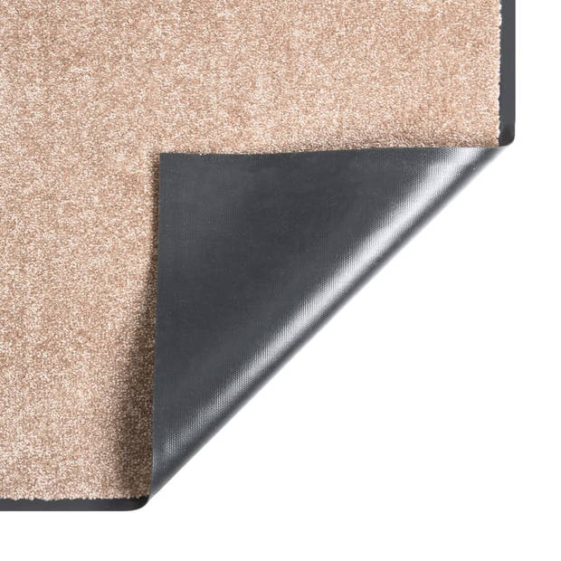 The Living Store Welkomstmat - Deurmat - Beige - 60 x 80 cm - 100% PP gedraaide heatset