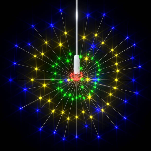 vidaXL Kerstverlichting vuurwerk 140 LED's buiten 20 cm meerkleurig