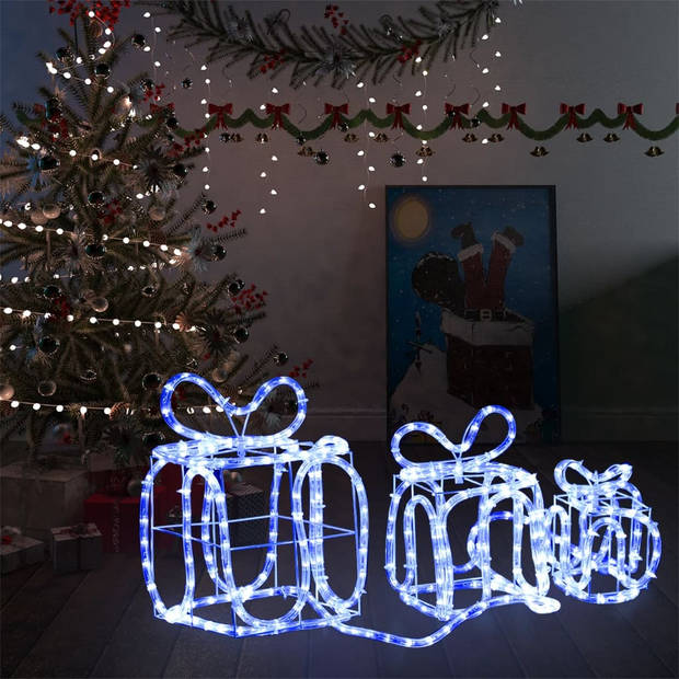 vidaXL Kerstverlichting cadeaudozen 180 LED's binnen en buiten