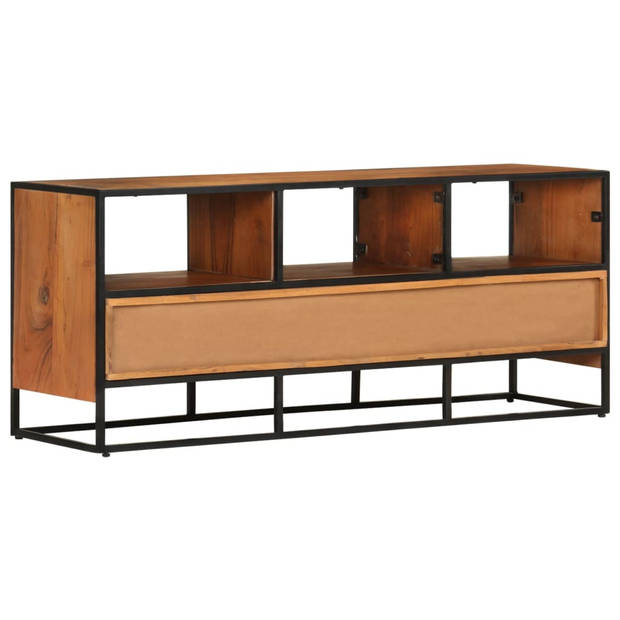 The Living Store Televisiemeubel - Hifi-kast - 110x30x45 cm - Massief acaciahout