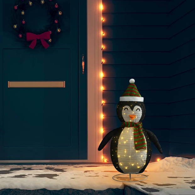 The Living Store Pinguïn Kerstdecoratie - 90 cm - Met 80 LEDs - 8 lichteffecten
