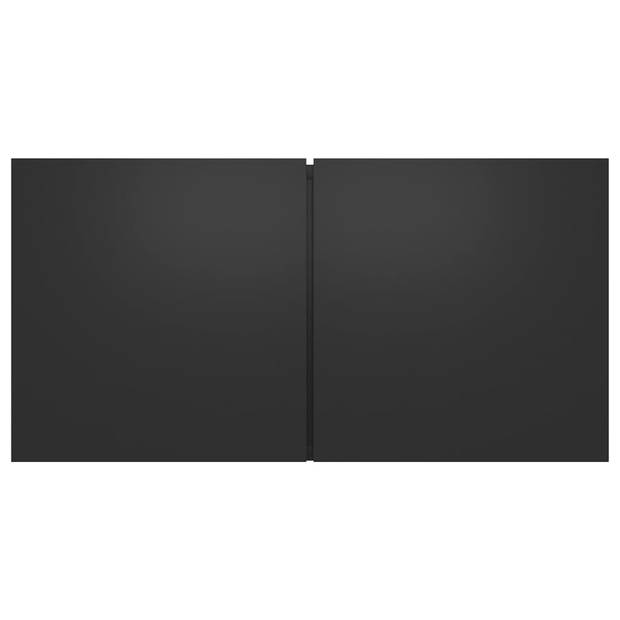 The Living Store TV-meubel - Stereokast - L- 60x30x30cm - zwart spaanplaat